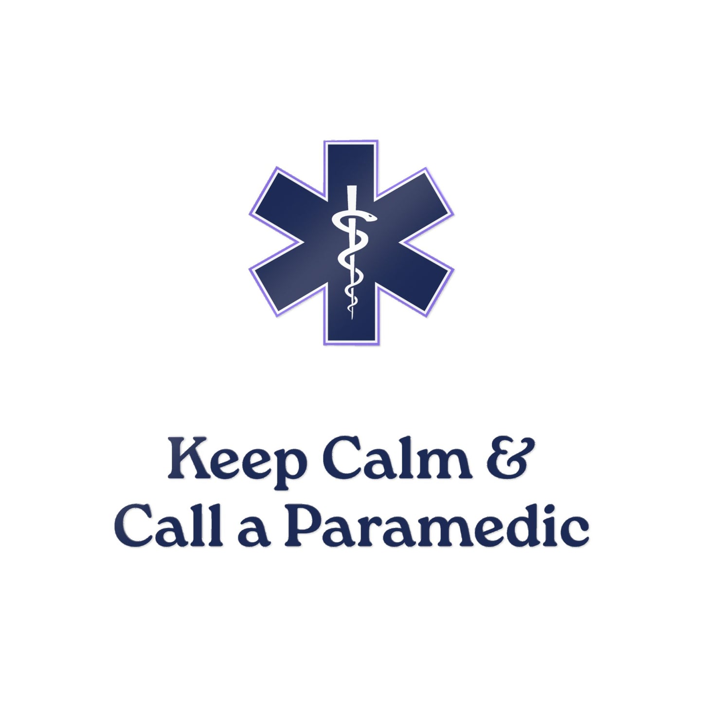 Paramedic Die-Cut Stickers | Keep Calm & Call Paramedics