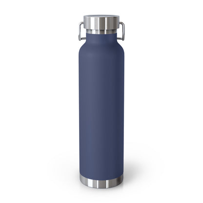 Paramedic Gems - 22oz Copper Vacuum Insulated Water Bottle — Stainless Lid, Travel Hydration Bottle