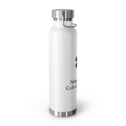 Paramedic Inspired Vacuum Insulated Water Bottle, Keep Calm & Call a Paramedic, Gifts for First Responders, Hospital Staff, [...]