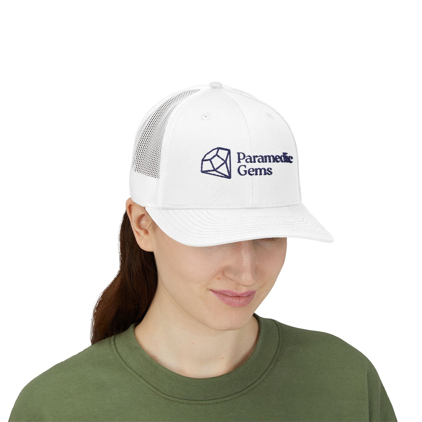 Stylish Snapback Trucker Cap | Paramedic Gems | Adjustable Hat for Outdoor Adventures, Casual Wear, Gifting