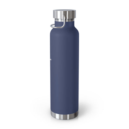 Paramedic Gems - 22oz Copper Vacuum Insulated Water Bottle — Stainless Lid, Travel Hydration Bottle