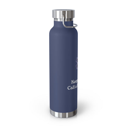 Paramedic Inspired Vacuum Insulated Water Bottle, Keep Calm & Call a Paramedic, Gifts for First Responders, Hospital Staff, [...]
